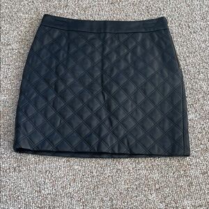Banana Republic Black Quilted Mini Skirt